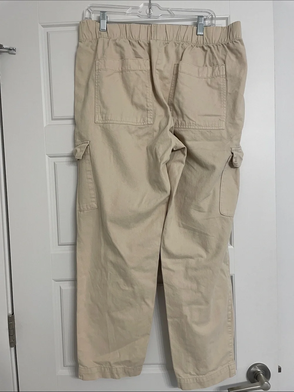 GAP Beige Elastic-Waist Cargo pants